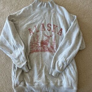 Gray Alaska Graphic Women’s Sweater